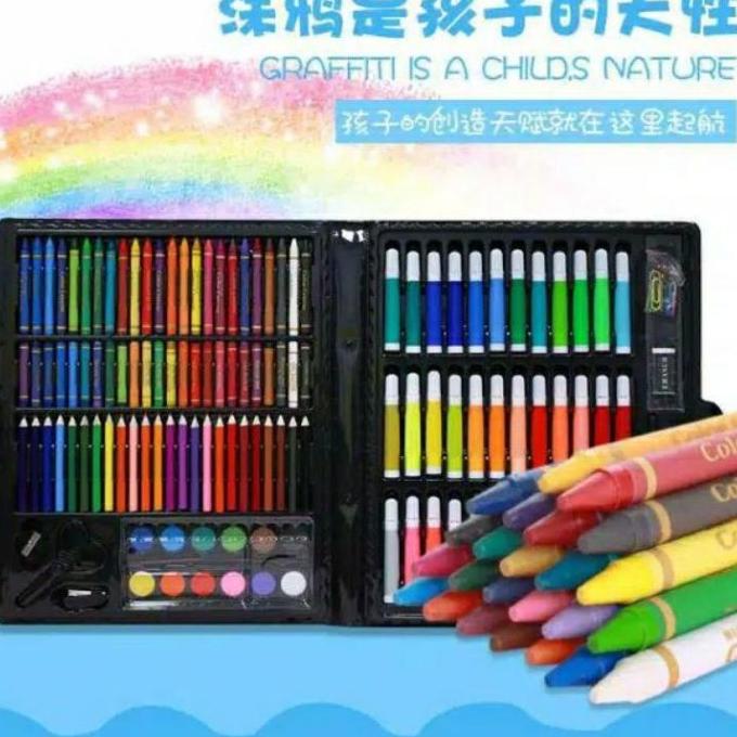

ZH750 Pencarian Terbaru ZDC Crayon Alat Lukis Ak Art Set isi 150 Pcs