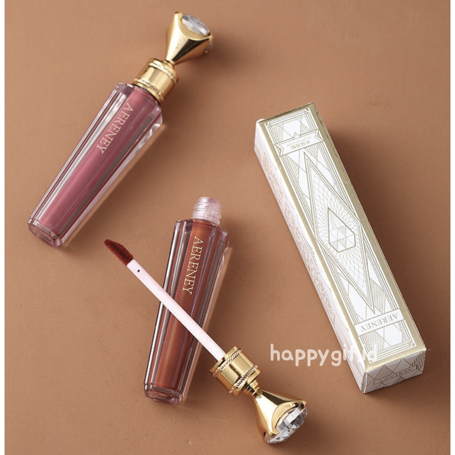 LAMEILA PREMIUM Velvet Diamond Lip Glaze Lipstik Matte Lipstick Waterproof/ Tahan Lama LA119