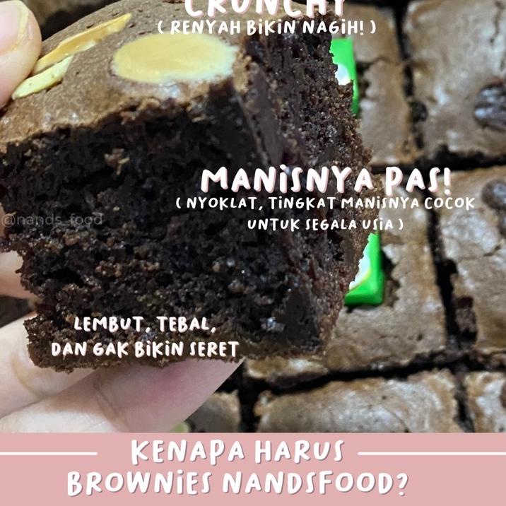 

New Product|SQ25|Fudgy Brownies / Brownies Skat Custom by Nands Food Mouthfully Chocolate Terenak!