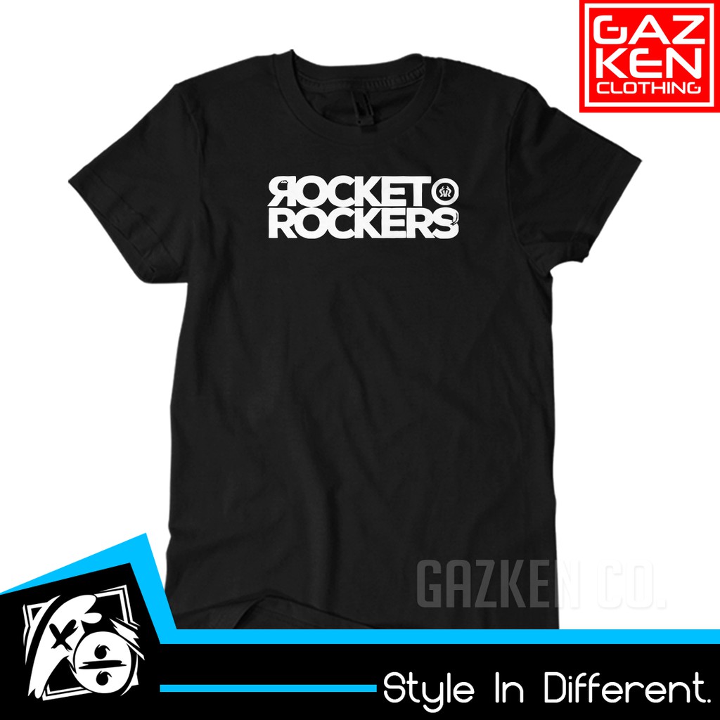 Kaos Baju Distro Rocket Rockers Logo Band Musik Rock Katun Combed 30s -Gazken-