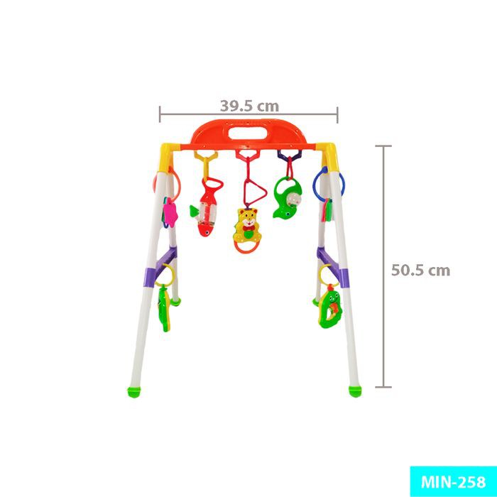 MUSICAL PLAY GYM mainan motorik bayi matras bayi berbunyi MIN-258