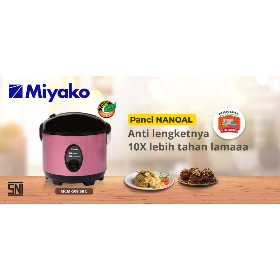 Magic Com Miyako MCM508SBC / Rice Cooker Miyako MCM 508SBC 1.8 Liter