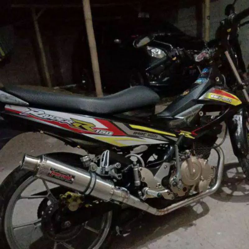 Knalpot Racing Lone Rider leher load race PNP Satria Fu Sonic Jupiter MX