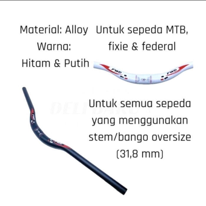 Stang Sepeda Handlebar MTB FWD 31,8x700 mm original