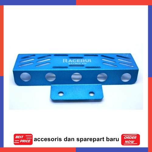 COVER RADIATOR SATRIA FU VARIASI BIRU SPAREPART MOTOR RACING K1H