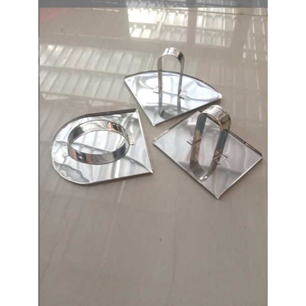 Penekan Kue Lapis Legit / Alat Perata Kue Stainless - Kotak, Setengah Bulat, Segitiga
