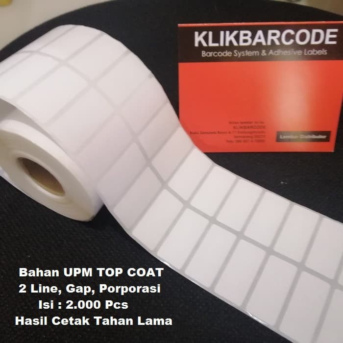 

LABEL BARCODE XPrinter XP-360B Uk. 33 X 15 (2 LINE) THERMAL 3,3X1,5CM 2.000 pcs