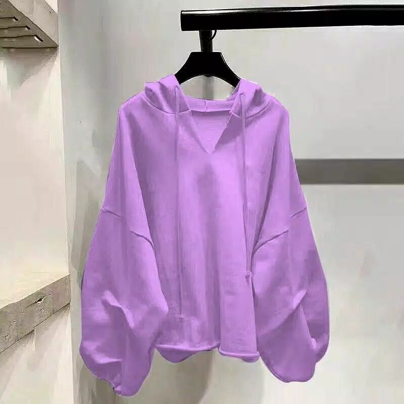 Sweater Outerwear Pakaian Wanita Oversize GILBEY/CLARA Korean style