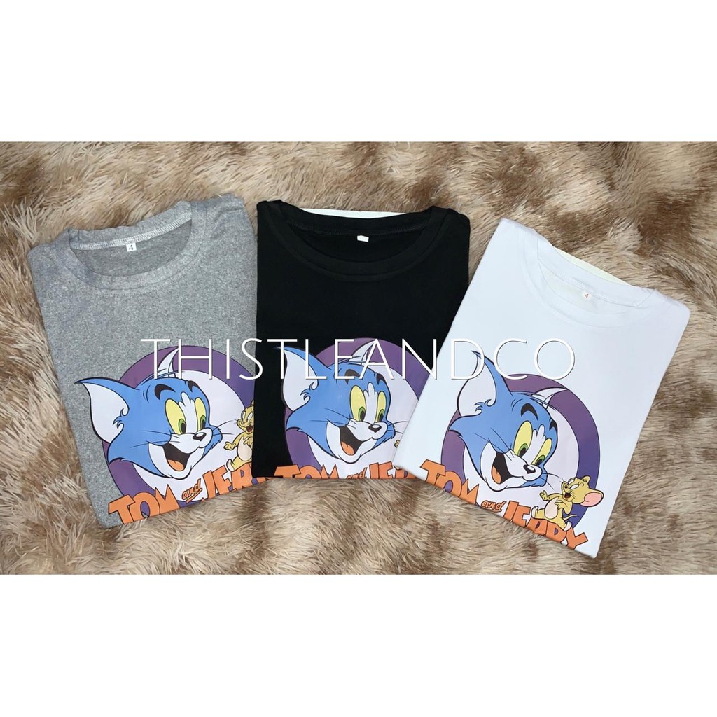 Oversize Tee Tshirt Wanita   Model Longgar Motif Tom &amp; Jerry