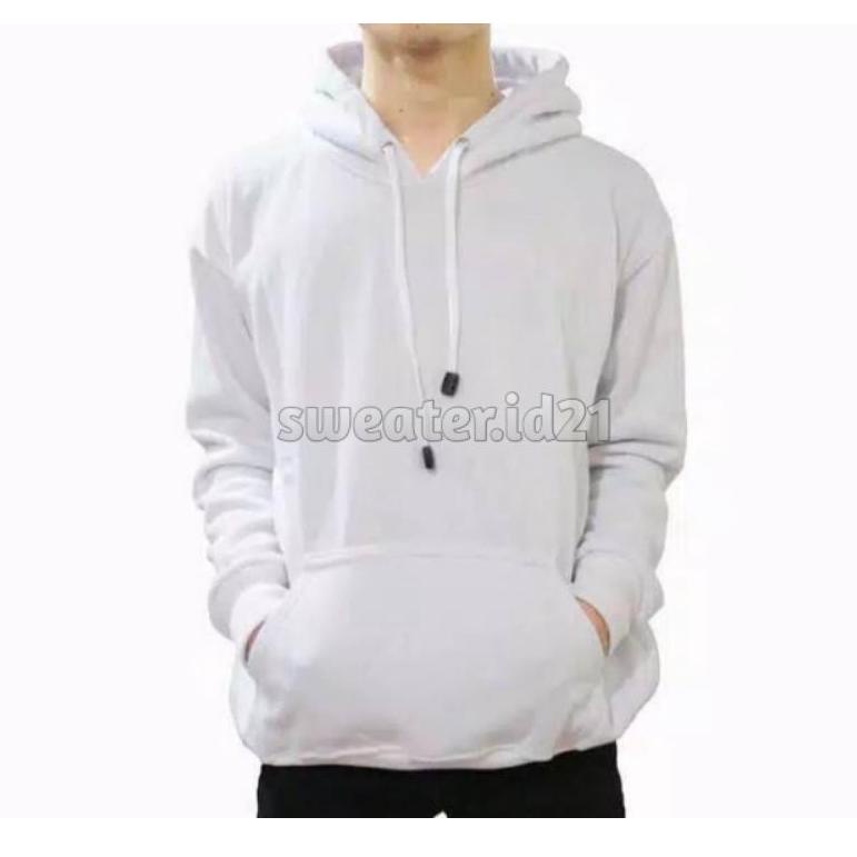 UAH.14Jl22ᴺ– NATURAL HOODIE JUMPER HOODIE POLOS KEREN WARNA PUTIH SWEATER HOODIE POLOS PREMIUM