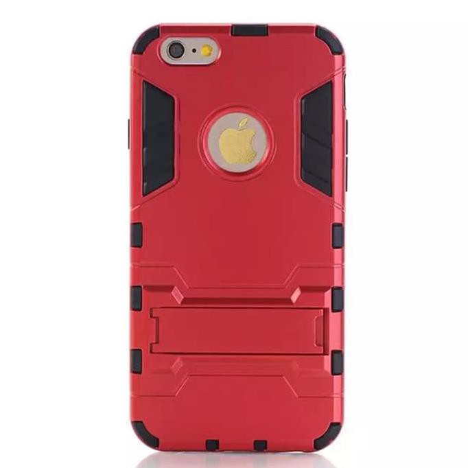 NEW CASE ROBOT IPHONE 6/6G/6S HARD/TRANSFORMER/HYBIRD/SPIGEN/IRON MAN - HITAM MILENIA