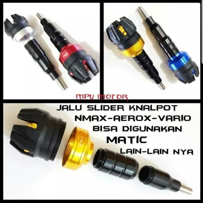 Jalu Knalpot Cnc Cover Jalu Pelindung Knalpot Nmax Aerox155 Frame Slider Aksesoris Variasi Motor