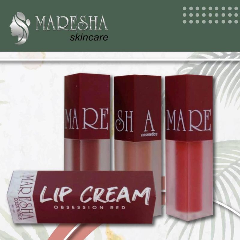 (READY STOCK) Lip Cream Maresha Nudelicious, Wild Wine, Red Obsession