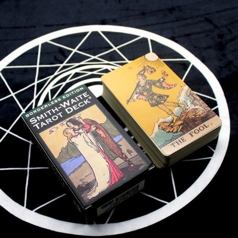 [BISA COD] Kartu Tarot Borderless Edition Smith-Waite Tarot Deck isi 84 Cards dan Buku Instruksi