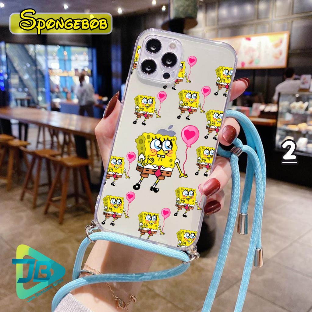 Softcase Slingcase Lanyard Bening SPONGEBOB Vivo Y50 Y30 Y51 2020 Y91 Y93 Y95 Y1s Y91c JB4073