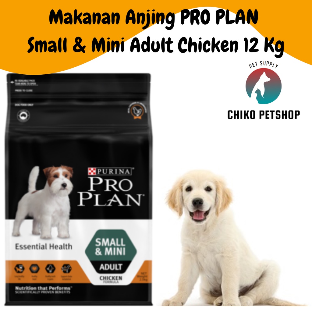 Makanan anjing PRO PLAN Small Mini Adult CHICKEN 12 kg PROPLAN DOG