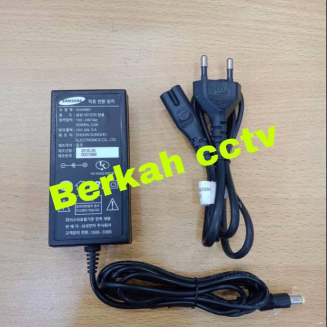 Adaptor cctv 12v-5a murni bagus dan murah