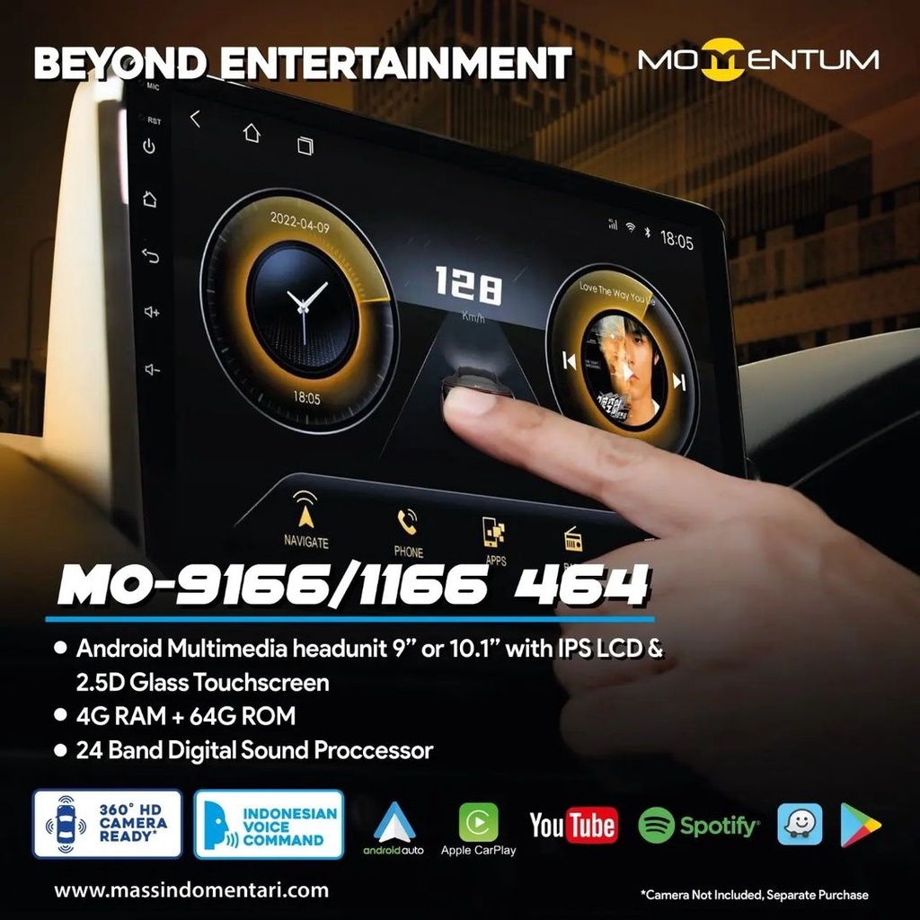 Momentum MO 9166 - 1166 464 - Head Unit Android 9 dan 10 Inch