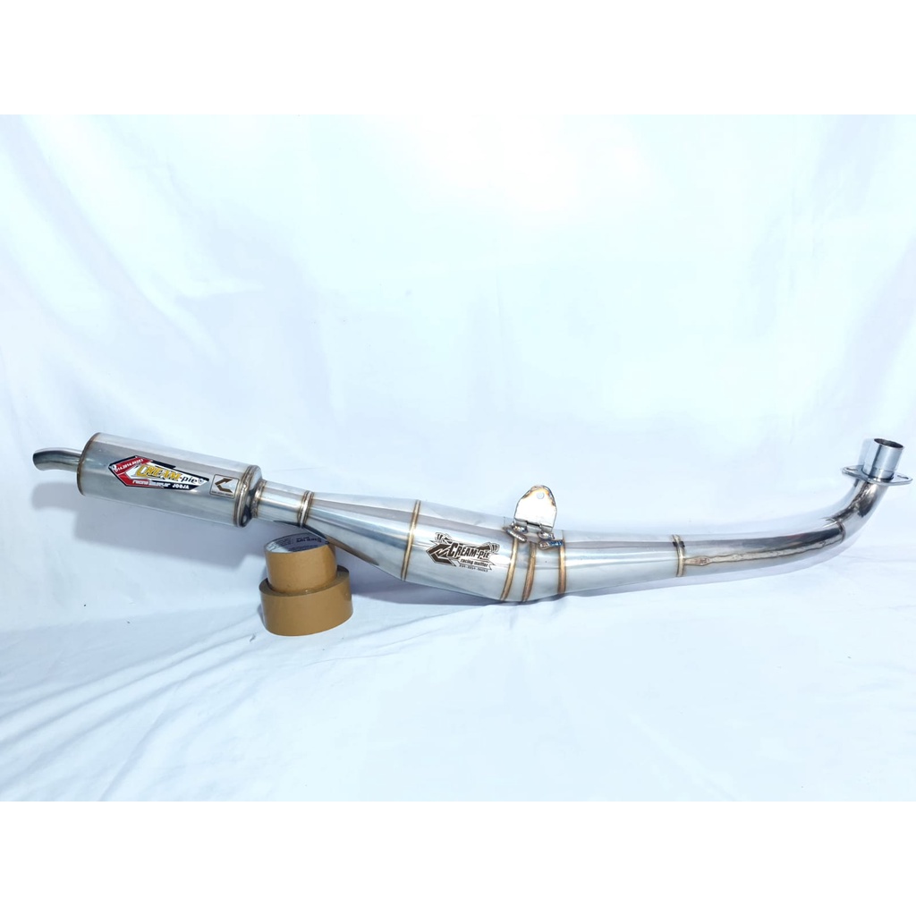 Knalpot Creampie Jogja Original Yamaha FIZR F1ZR Standar Racing Stainless