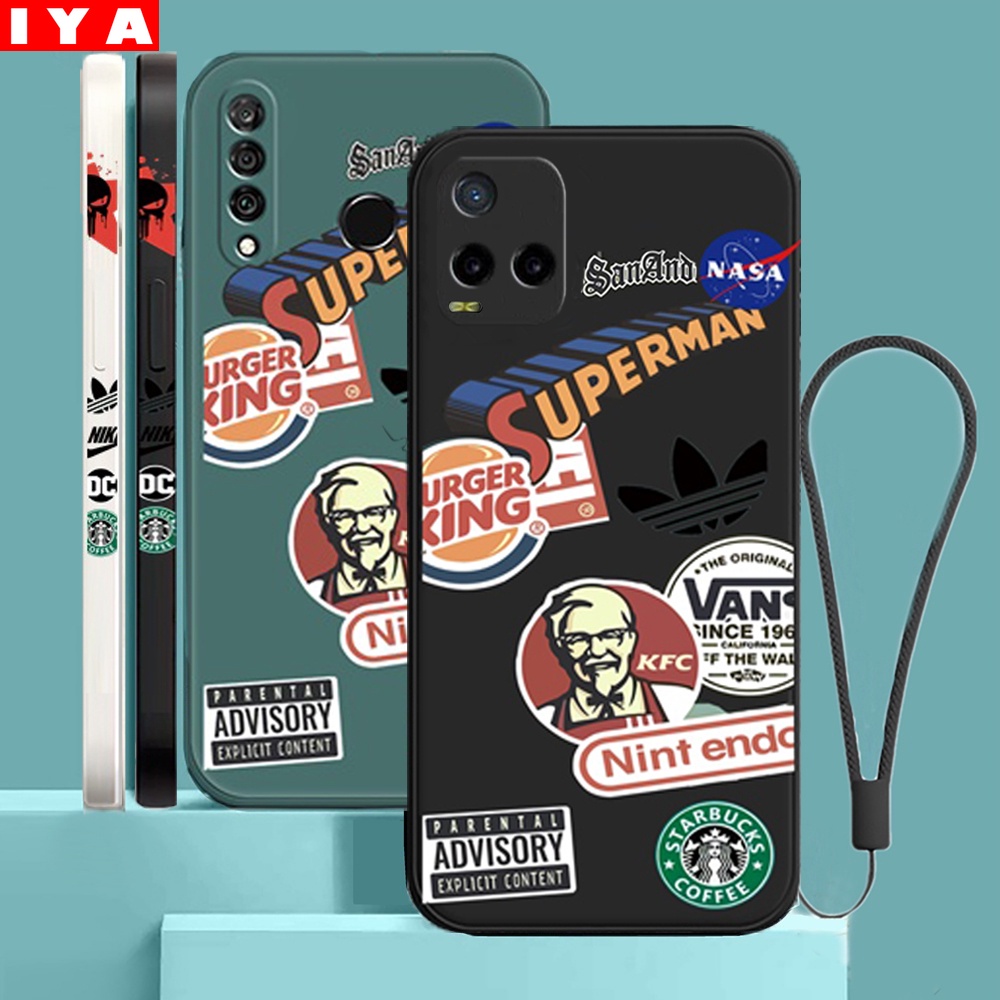 Soft Case TPU Motif Graffiti Untuk VIVO Y21T Y12S Y21S Y30 Y15S Y15A Y33S Y11 Y12 Y15 Y17 Y19 Y20i Y30 Y91C S1 V23e Y53 Y19