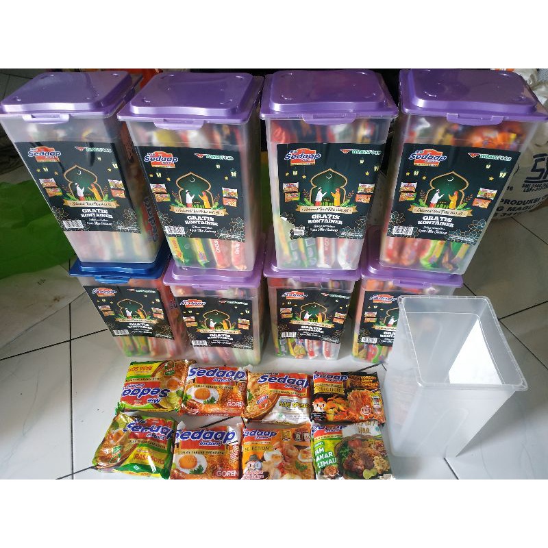 paket mie sedap free kontainer