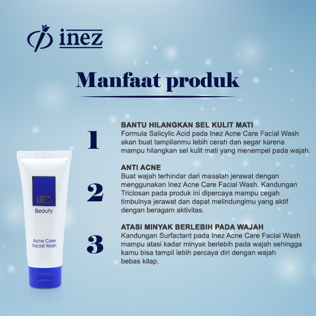 INEZ BEAUTY ACNE CARE FACIAL WASH 75GR