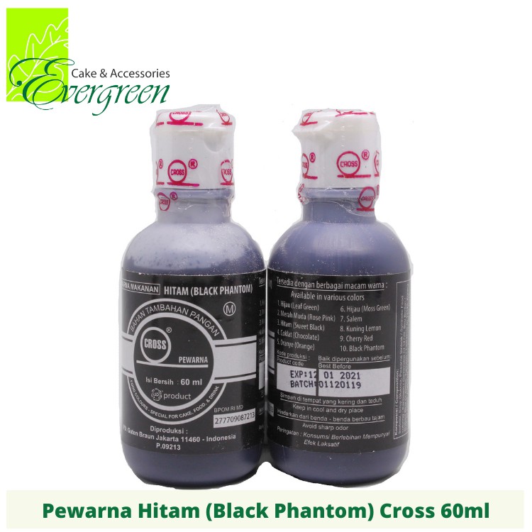 

Pewarna Makanan Cross Hitam (Black Phantom) 60ml
