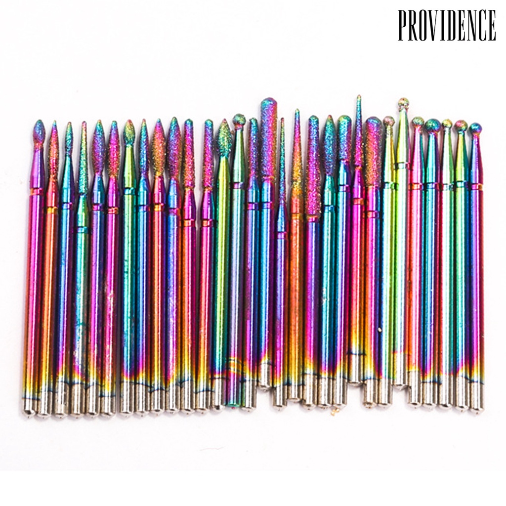 Providence 30Pcs/Set Manicure Polisher Clogging-free Excellent Durability Fine Workmanship Nail Grinding Polisher Drill Bites for Women