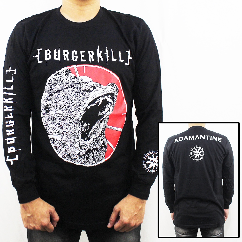 KAOS MUSIK BURGERKILL LENGAN PANJANG 02 - BAJU LENGAN PANJANG BURGERKILL - KAOS LONGSLEEVE PRIA - LO