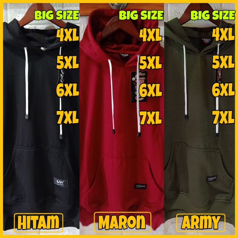 HOODIE BIG SIZE UP.co, MUAT Sampai BB 150kg REAL JUMBO