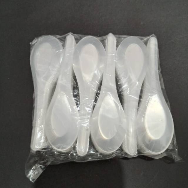 Sendok Plastik / Sendok Bebek Plastik 1 gross isi 144 pcs