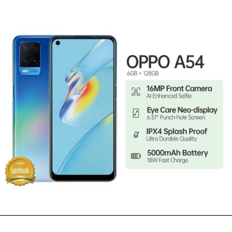 OPPO A54 RAM.6GB/128GB
