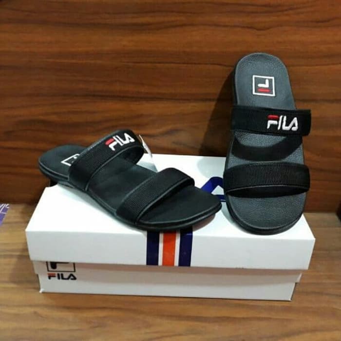 Sandal Slop Sendal Jepit Pria Grade Ori Fila - ,