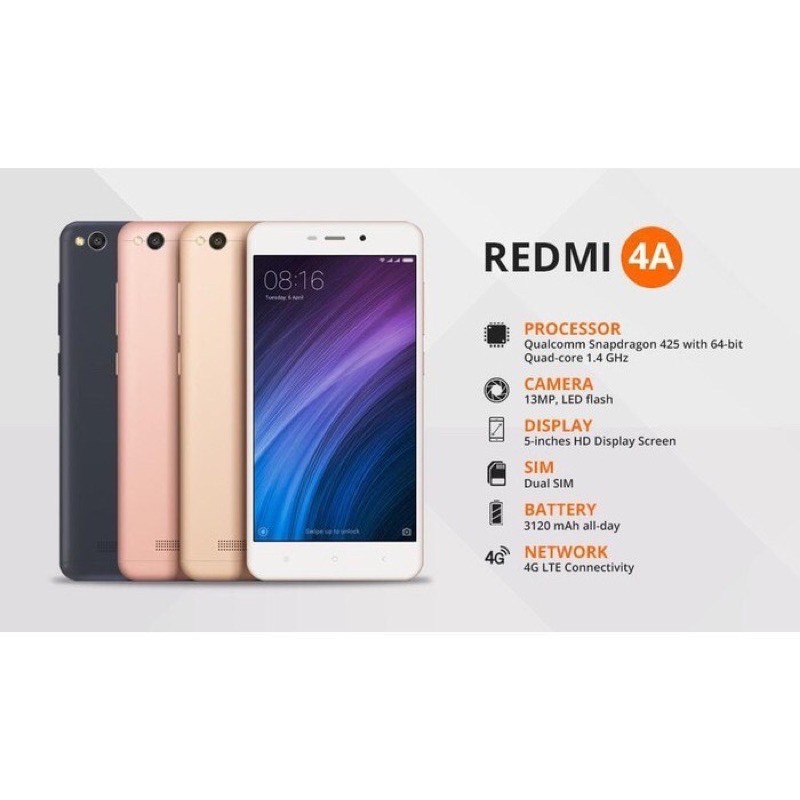 PROMO HP MURAH HP/Handphone Xiaomi Redmi 4A Second Original RAM 2/16 GB 5inch Bergaransi