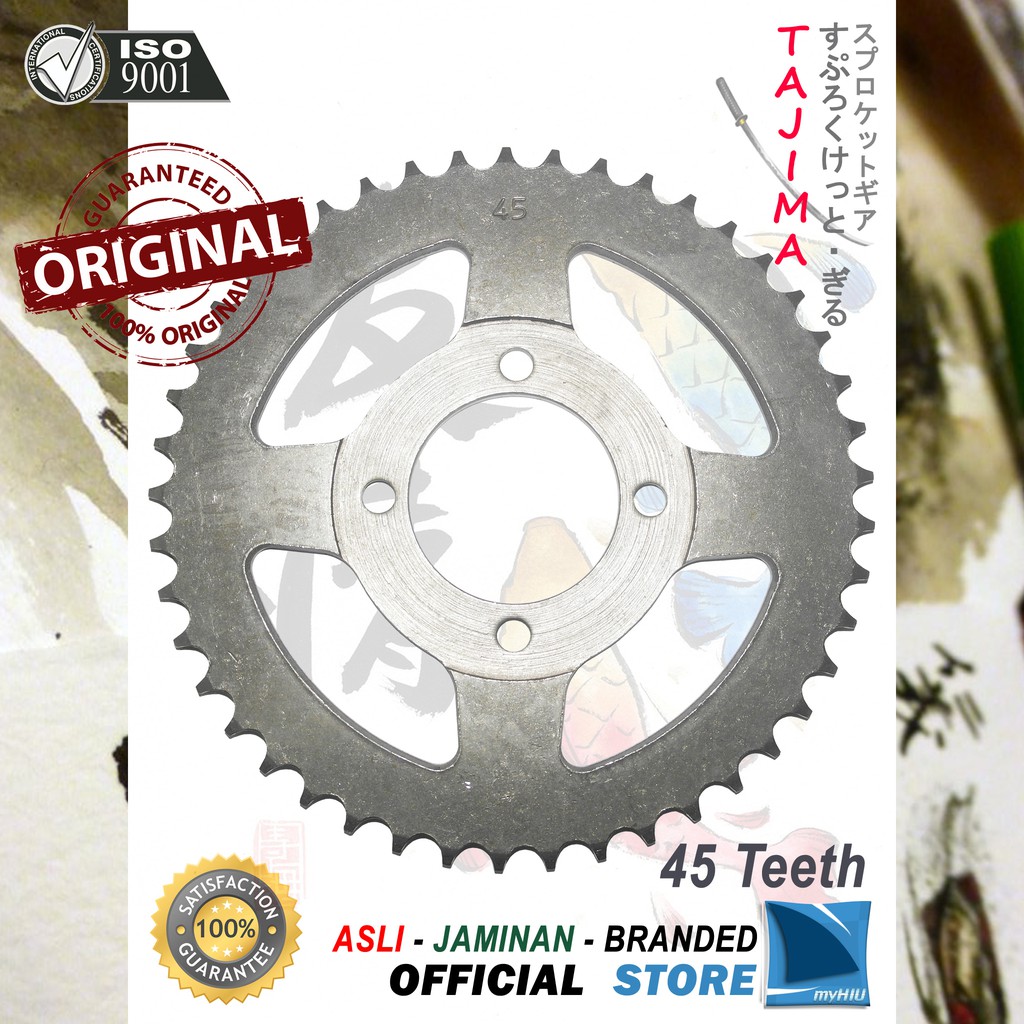 Gigi Tarik 40T ~ 53T HONDA Supra, Supra Fit Lama Gir Belakang - Rear Sprocket Gear TAJIMA