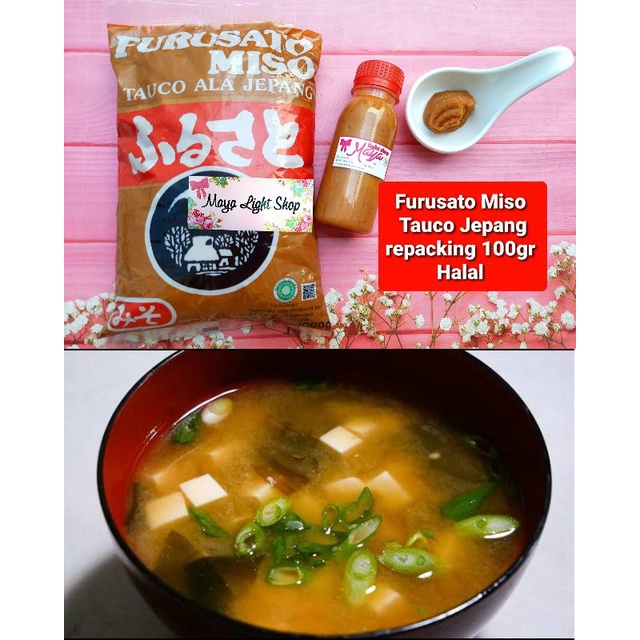 Paket bahan Miso Soup (Miso, Dashi, Wakame) sup rumput laut kaldu ikan tauco jepang wakame murah sup miso jepang halal