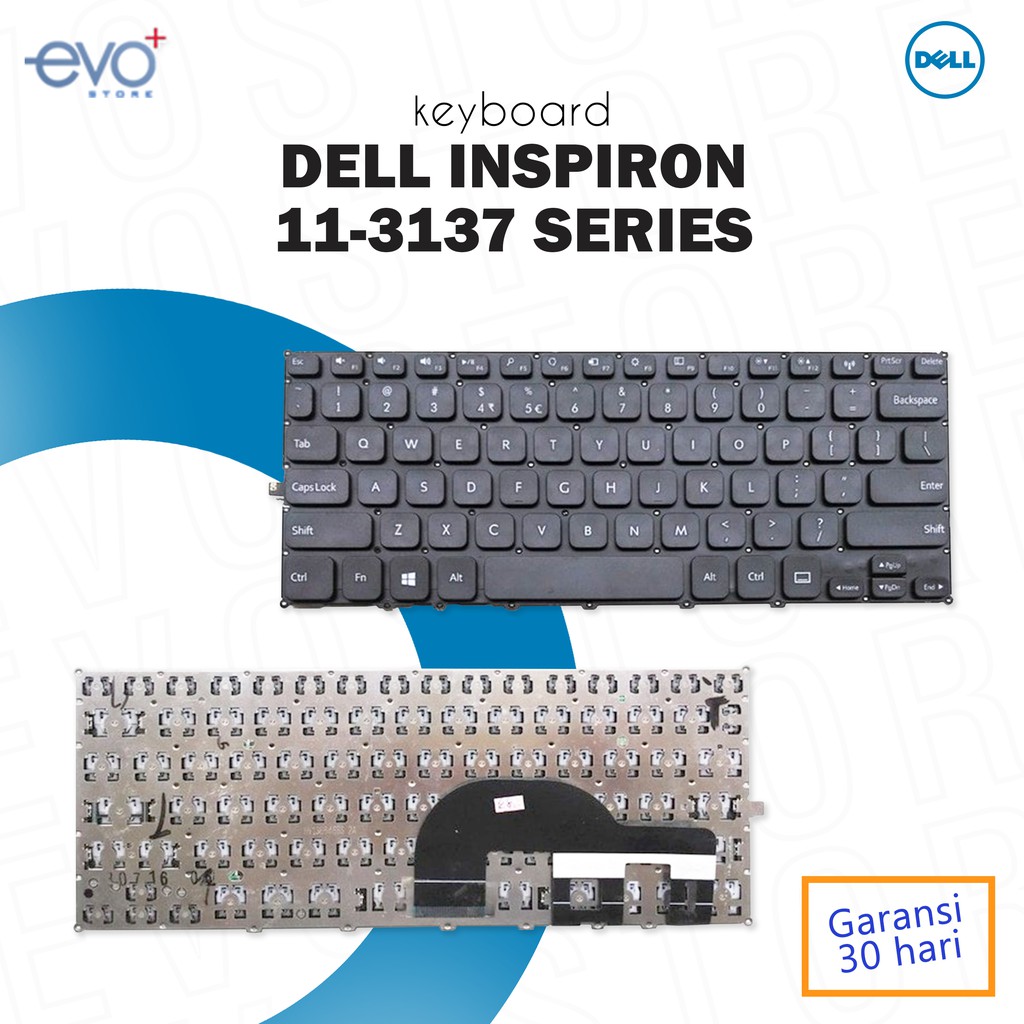 Jual Keyboard Laptop Dell Inspiron 11-3000 SERIES 11-3137 series black