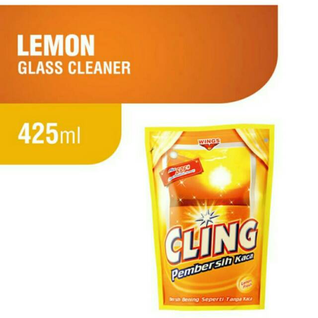 Cling Pembersih Kaca Refill Pouch 425ml