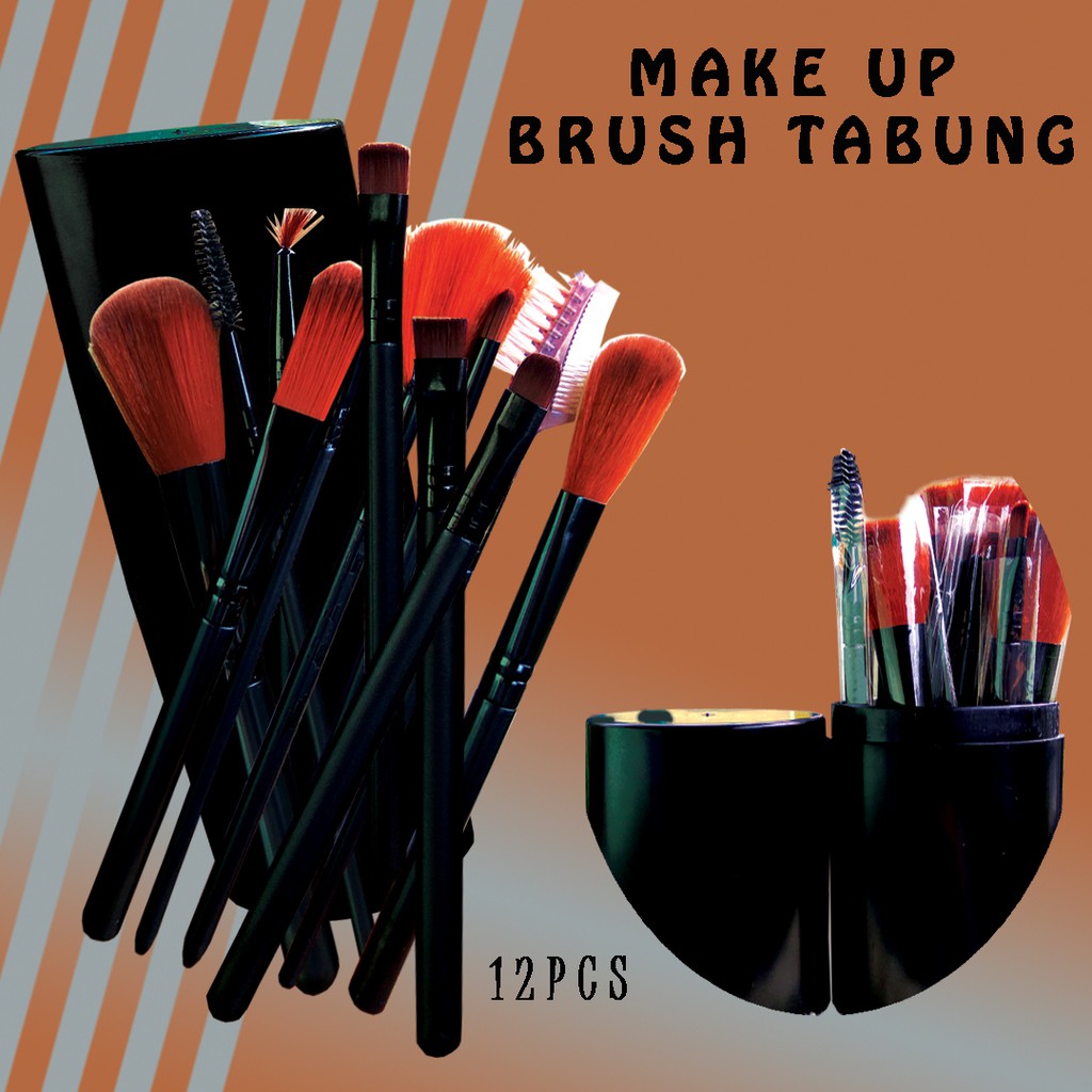 Rumah Wardah Set Brush Makeup Tabung 12pcs