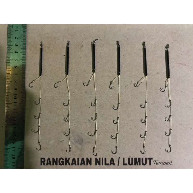 RANGKAIAN LUMUT isi 5 mata kail / RANKAIAN NILA