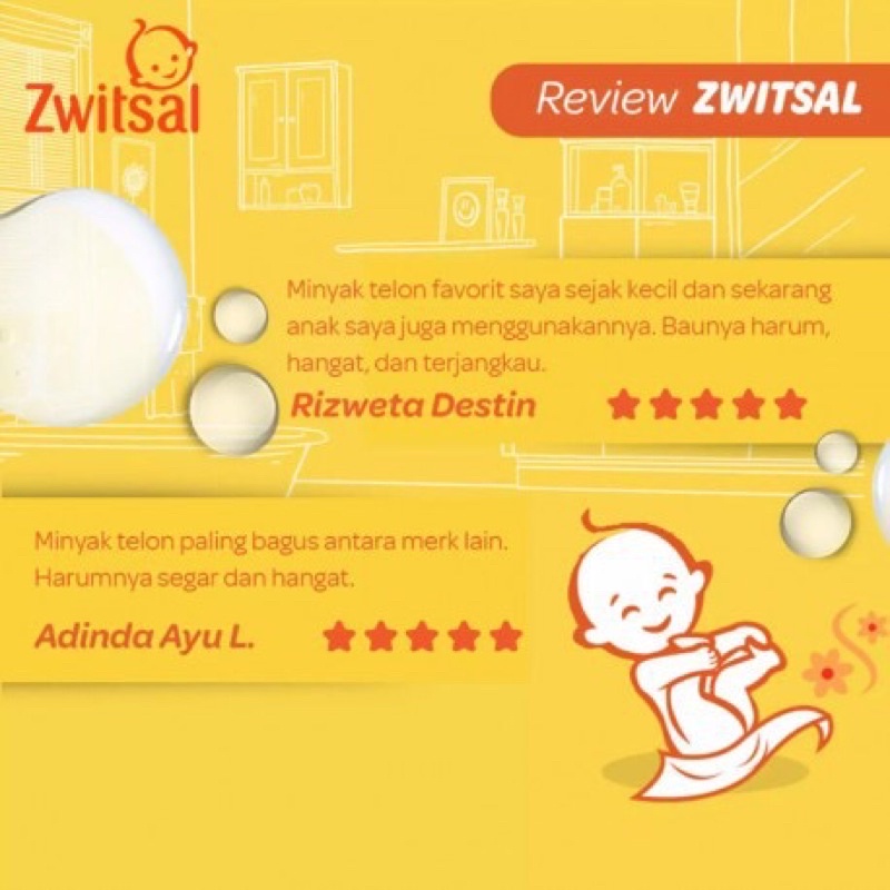 ZWITSAL BABY MINYAK TELON NATURAL 60ml 100ml Baby Telon Oil Minyak Telon Bayi Baby Oil Minyak Pijat