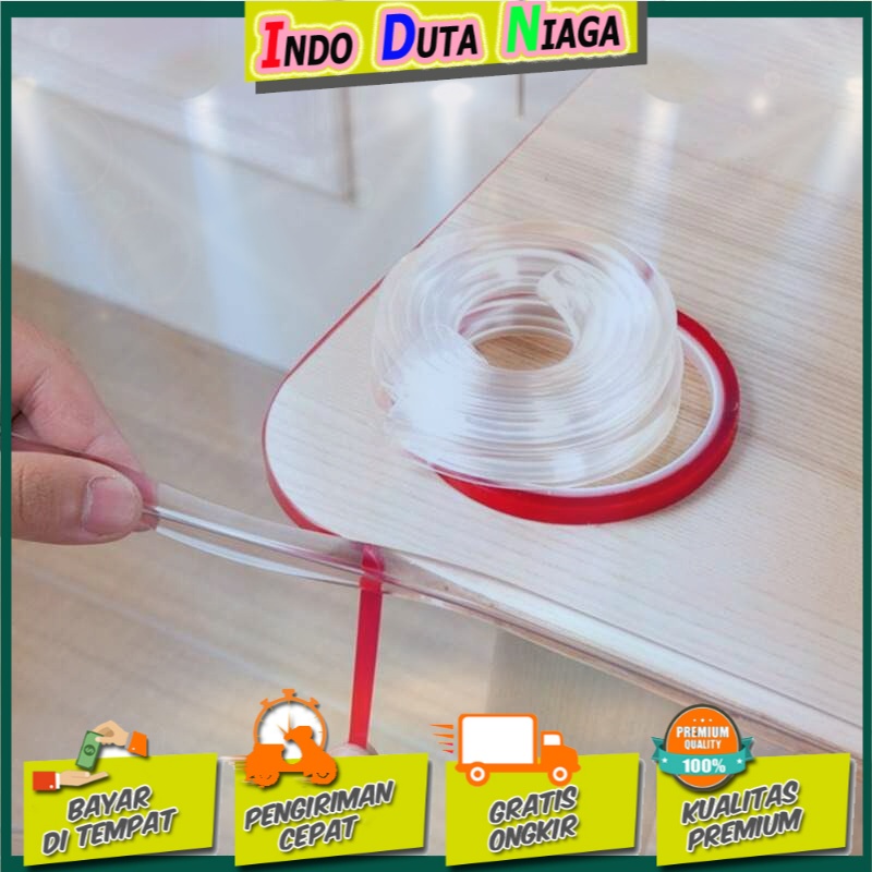 Lovyno Lis Bumper Strip Pinggiran Meja Table Edge Protector 10mm x 2m