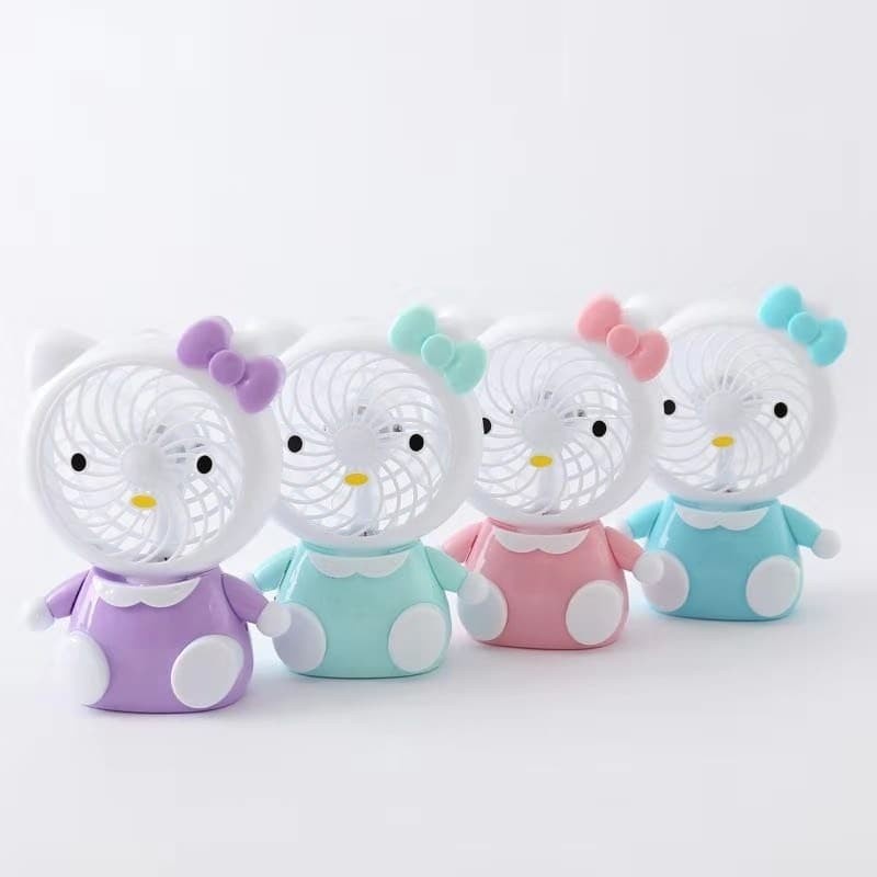 COD Kipas Angin Meja - Mini Fan Karakter SX-112 HELLO KITTY / DORAEMON - HELLO KITTY