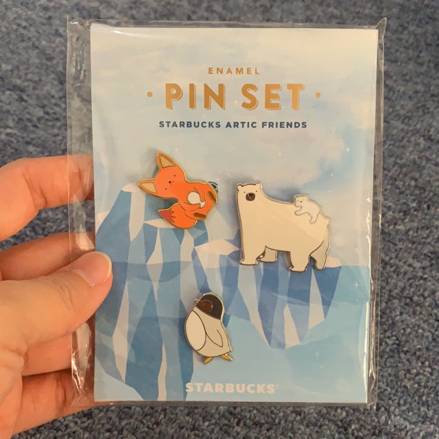 Starbucks korea pin new isi 3 enamel artic friends