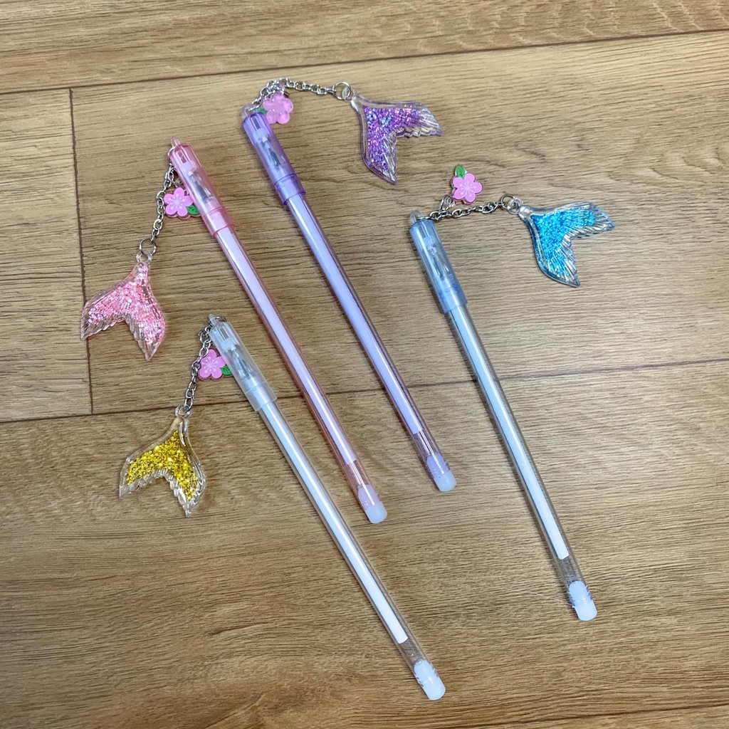 PEN GANTUNGAN EKOR MERMAID PULPEN GANTUNGAN WARNA UNIK IMPORT TERMURAH READY GROSIR COD BEST QUALITY-6