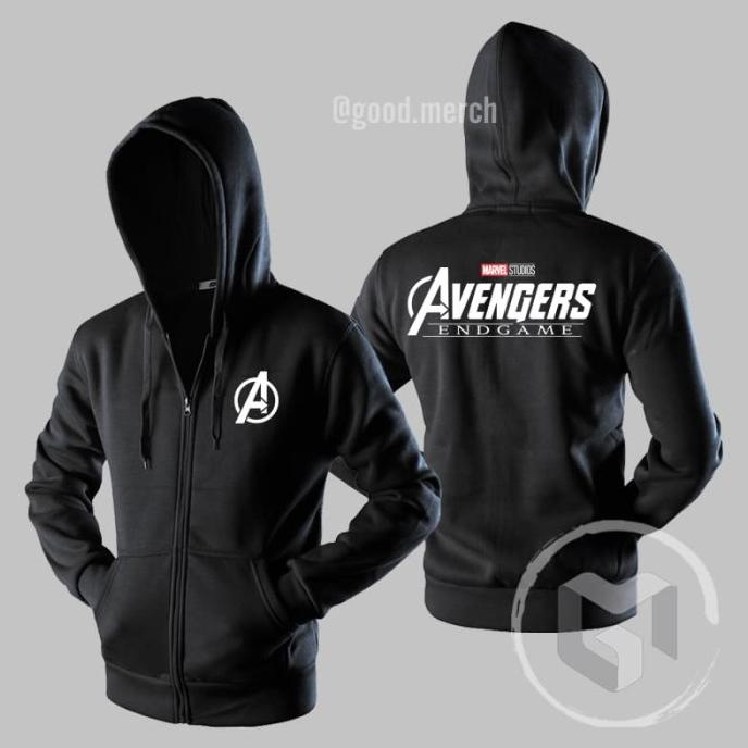 Jaket Hoodie Sweater Avengers Endgame Sweatshirt Zipper