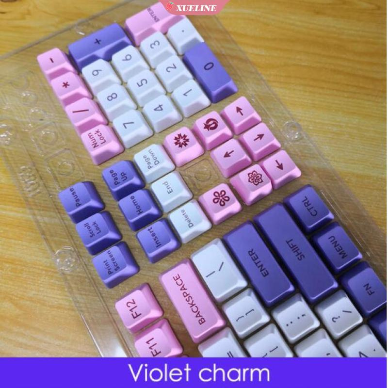 104-key OEM PBT Set Sublimation Pink color Keycap Switches Mechanical Keyboar |XUELI|