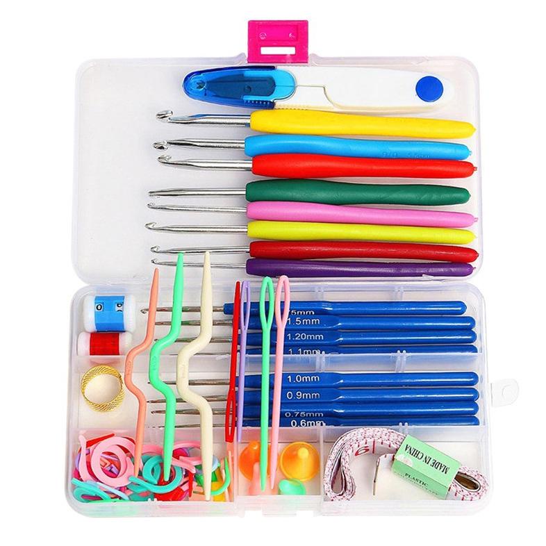 Alat Rajut Set / Hakpen Set / Perlengkapan Rajut Set / Jarum Rajut Set - Box