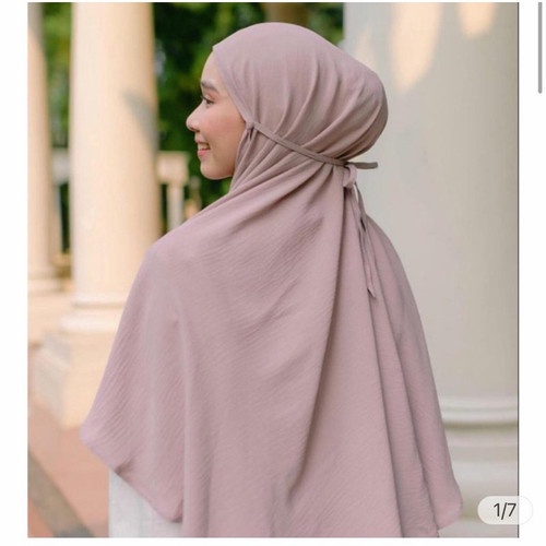 BERGO CRINKLE AIRFLOW PREMIUM | BERGO JUMBO | KHIMAR INSTAN TALI