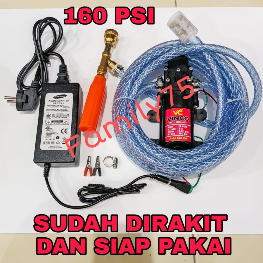 Steam Motor Mini Alat Steam Motor Mini 160 Psi Cuci AC Mobil Motor Pompa DC Set Setim